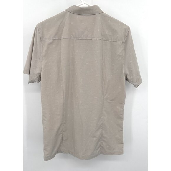 Vuori Shirt Medium Mens Green Gray Short Sleeve Stretch Casual Pocket - Picture 4 of 5